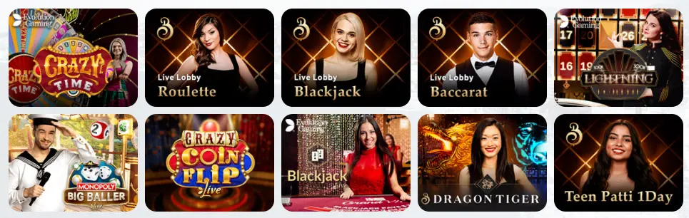 Jeux de casino en direct SPIN PLATINUM CASINO