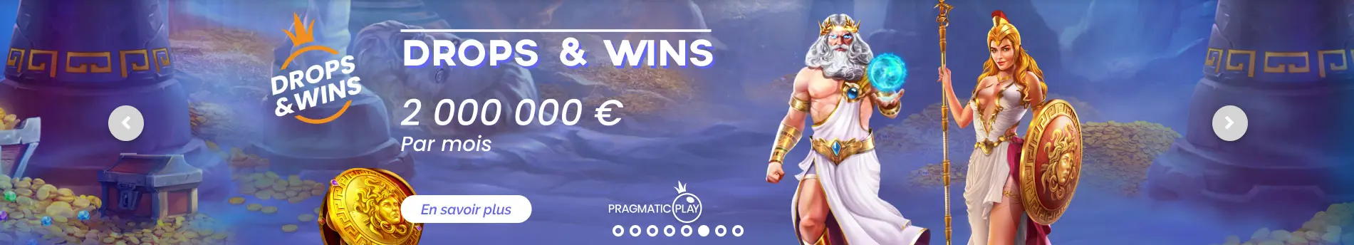 Drop and Wins Spin Platinum Casino